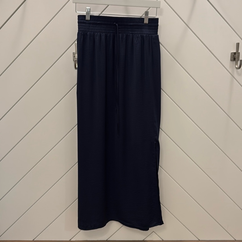 Chicos Navy Maxi Skirt